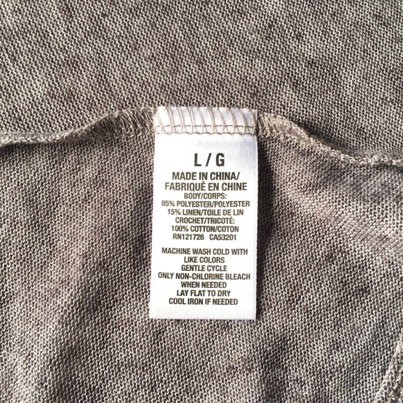 NEW AEROPOSTALE Grey Sleeveless Top - Picture 6 of 6